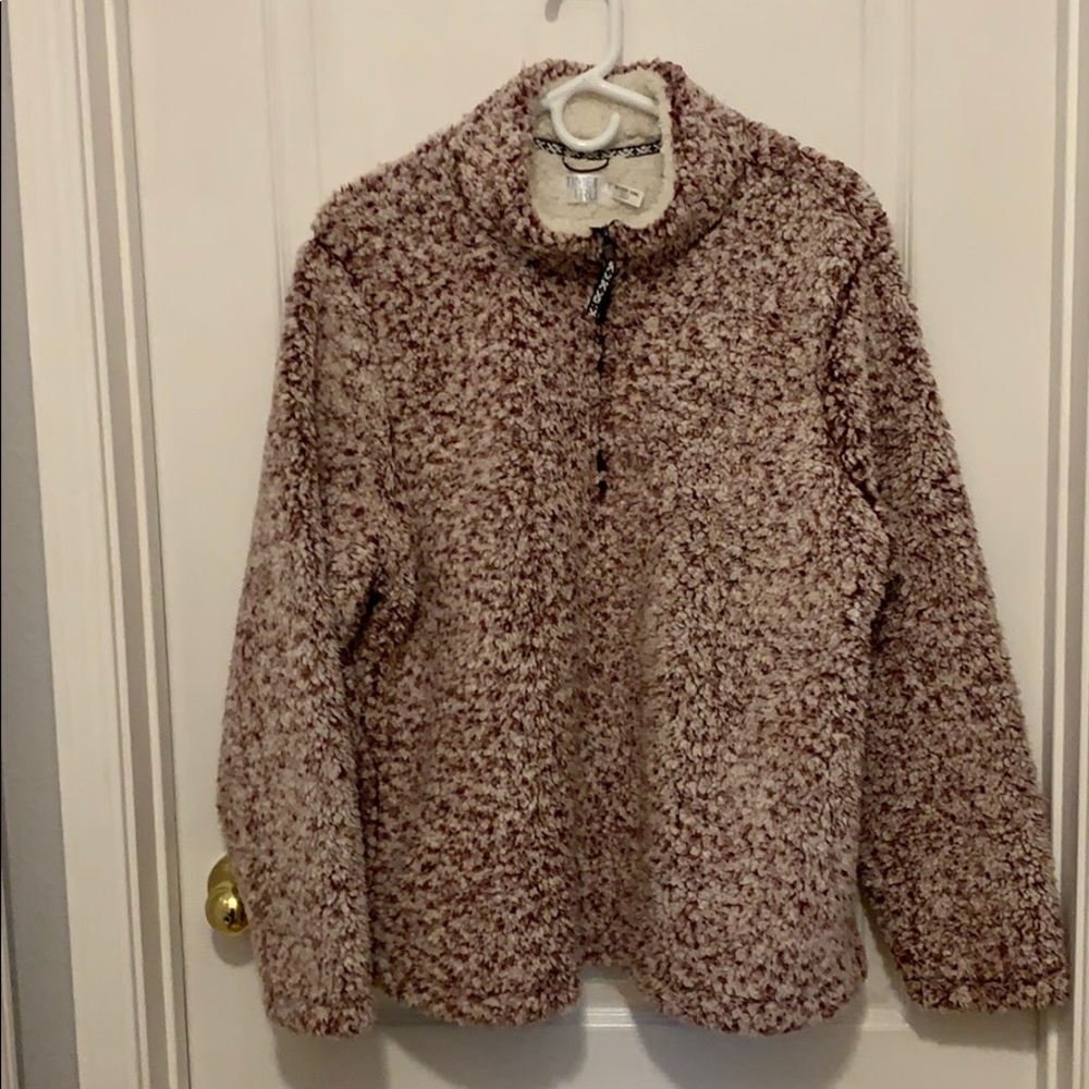 Time and Tru Fluffy fleece pullover.